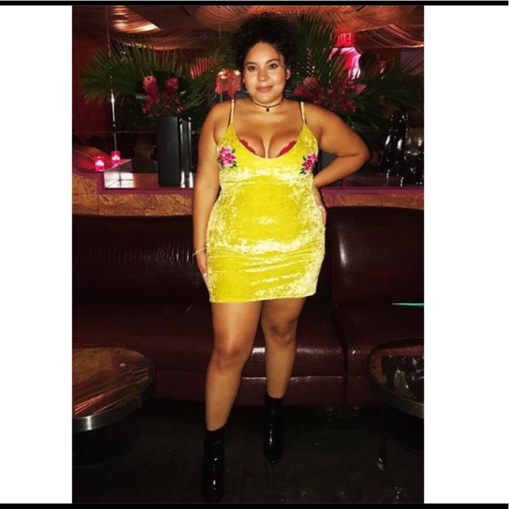 Velvet mini dress
